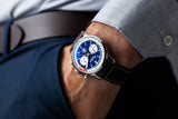  Shop Authentic Breitling Top Time B01 Shelby Cobra Blue Dial Brown Leather Strap Watch for Men - AB01763A1C1X1 - Luxxuri