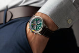  Shop Authentic Breitling Top Time B01 Ford Mustang Green Dial Brown Leather Strap Watch for Men - AB01762A1L1X1 - Luxxuri