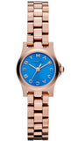  Shop Authentic Marc Jacobs Henry Dinky Blue Dial Rose Gold Steel Strap Watch for Women - MBM3204 - Luxxuri