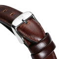  Shop Authentic Daniel Wellington Dapper Bristol White Dial Brown Leather Strap Watch For Women - DW00100090 - Luxxuri