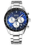  Shop Authentic Hugo Boss Chronograph Blue Dial Silver Steel Strap Watch for Men - 1513630 - Luxxuri