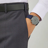  Shop Authentic Emporio Armani Aviator Quartz Grey Dial Blue Fabric Strap Watch For Men - AR11144 - Luxxuri