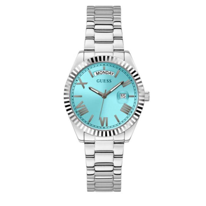  Shop Authentic Guess Luna Quartz Blue Dial Silver Steel Strap Watch For Women - GW0308L4 - Luxxuri