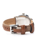  Shop Authentic Burberry Utilitarian White Dial Multicolor Leather Strap Watch for Women - BU7824 - Luxxuri