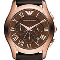  Shop Authentic Emporio Armani Chronograph Brown Dial Brown Leather Strap Watch For Men - AR1701 - Luxxuri