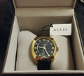  Shop Authentic Gucci GG2570 Black Dial Black Leather Strap Watch For Men - YA142310 - Luxxuri