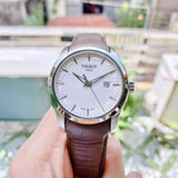  Shop Authentic Tissot T Classic Couturier Chronograph White Dial Brown Leather Strap Watch For Men - T035.410.16.031.00 - Luxxuri