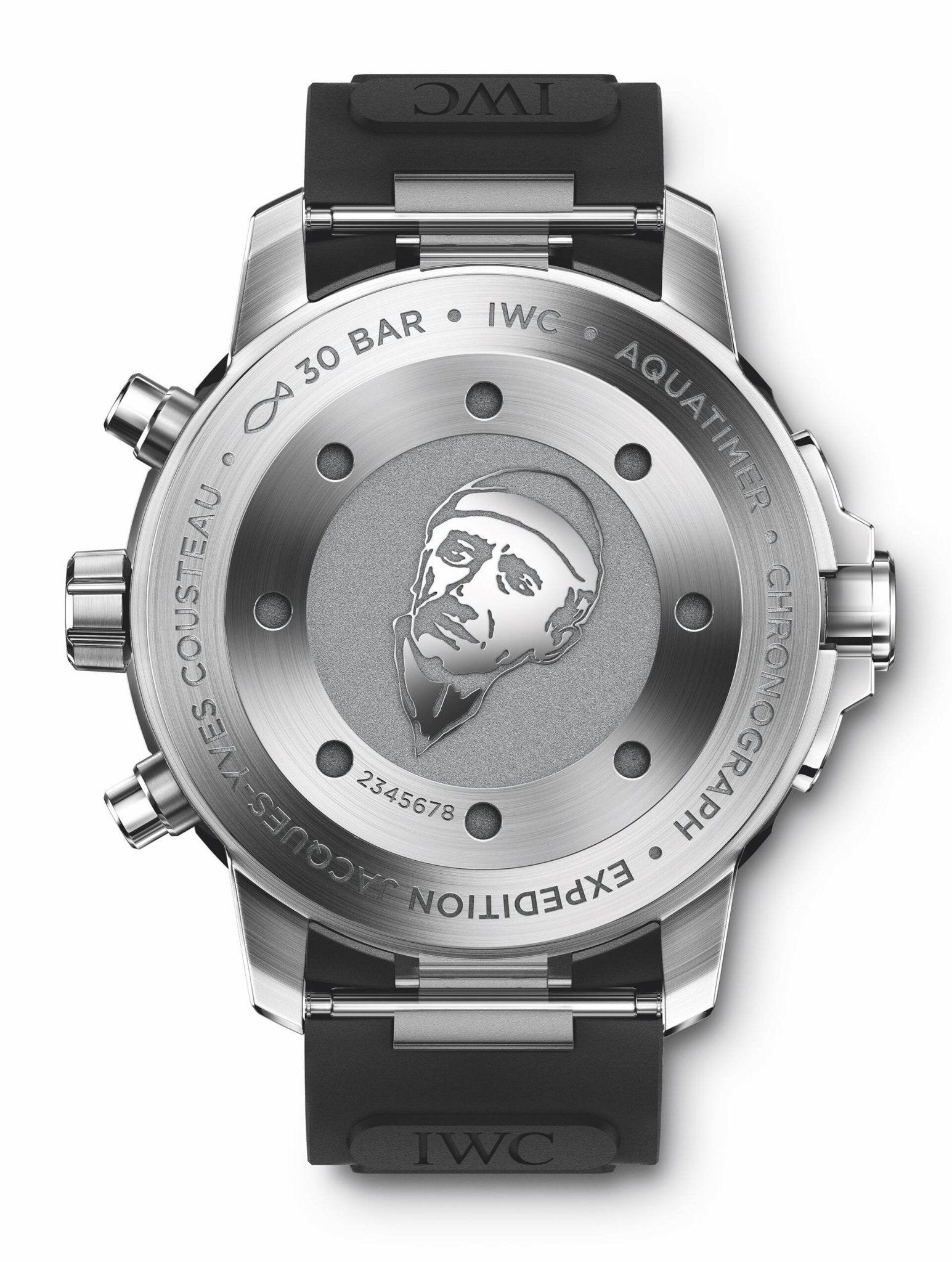  Shop Authentic IWC Aquatimer Automatic Chronograph 44mm Blue Dial Black Rubber Strap Watch for Men - IW376805 - Luxxuri