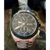  Shop Authentic Hugo Boss Volane Black Dial Silver Steel Strap Watch for Men - 1513949 - Luxxuri
