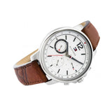  Shop Authentic Tommy Hilfiger Landon Chronograph White Dial Brown Leather Strap Watch for Men - 1791531 - Luxxuri