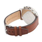  Shop Authentic Tommy Hilfiger Landon Chronograph White Dial Brown Leather Strap Watch for Men - 1791531 - Luxxuri