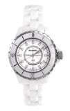  Shop Authentic Chanel J12 Diamonds Ceramic White Dial White Steel Strap Watch for Women - J12 H1628 - Luxxuri