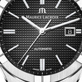 Shop Authentic Maurice Lacroix Aikon Date Automatic Black Dial Black Leather Strap Watch For Men - AI6008-SS001-330-1 - Luxxuri