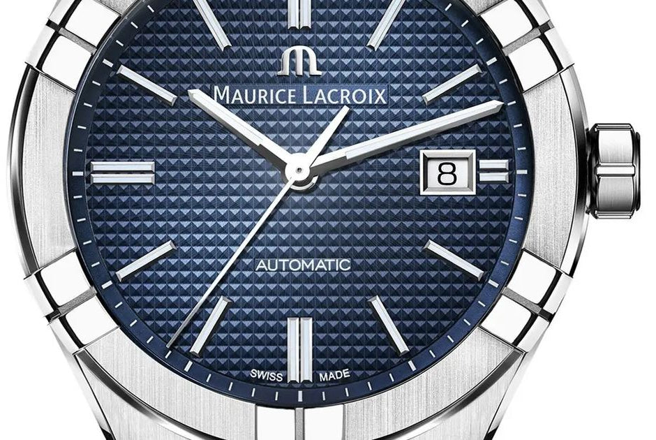  Shop Authentic Maurice Lacroix Aikon Automatic Blue Dial Silver Steel Strap Watch For Men - AI6008-SS002-430-1 - Luxxuri