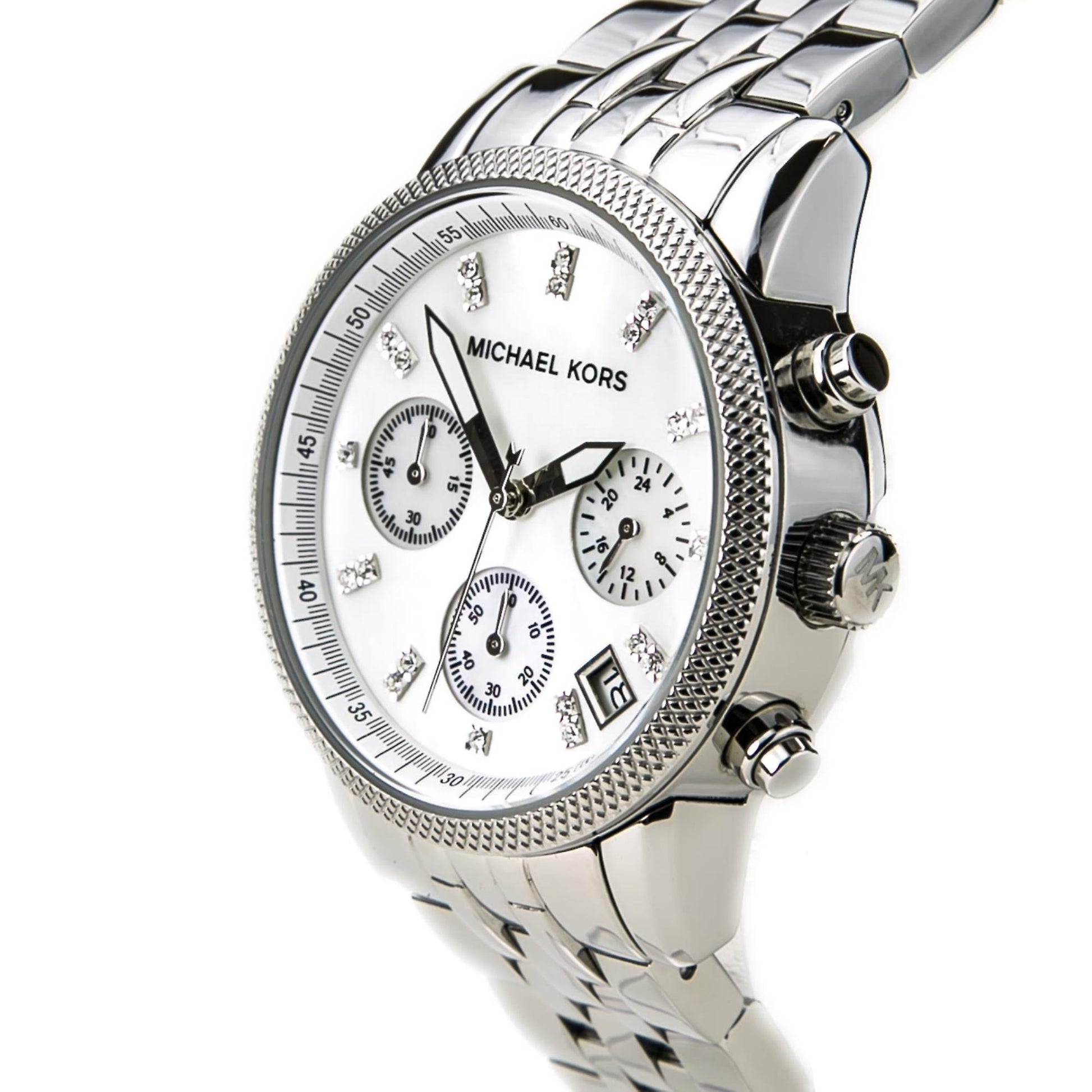  Shop Authentic Michael Kors Ritz White Dial Silver Stainless Steel Strap Watch for Women - MK5020 - Luxxuri