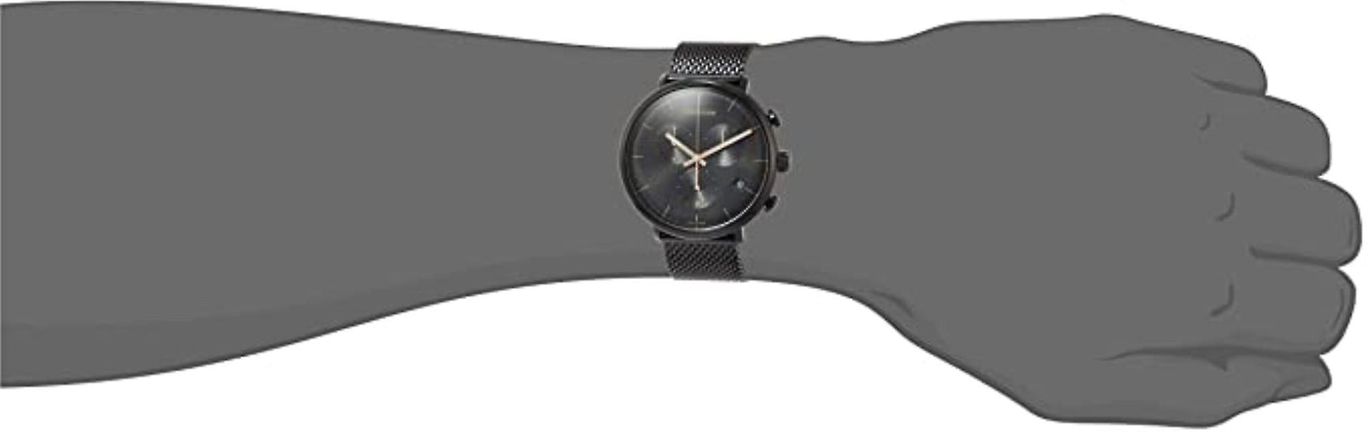  Shop Authentic Calvin Klein High Noon Black Dial Black Mesh Bracelet Watch for Women - K8M27421 - Luxxuri