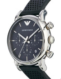  Shop Authentic Emporio Armani Luigi Chronograph Quartz Grey Dial Grey Leather Strap Watch For Men - AR1735 - Luxxuri