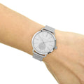  Shop Authentic Michael Kors Portia Silver Dial Silver Mesh Bracelet Watch for Women - MK3843 - Luxxuri