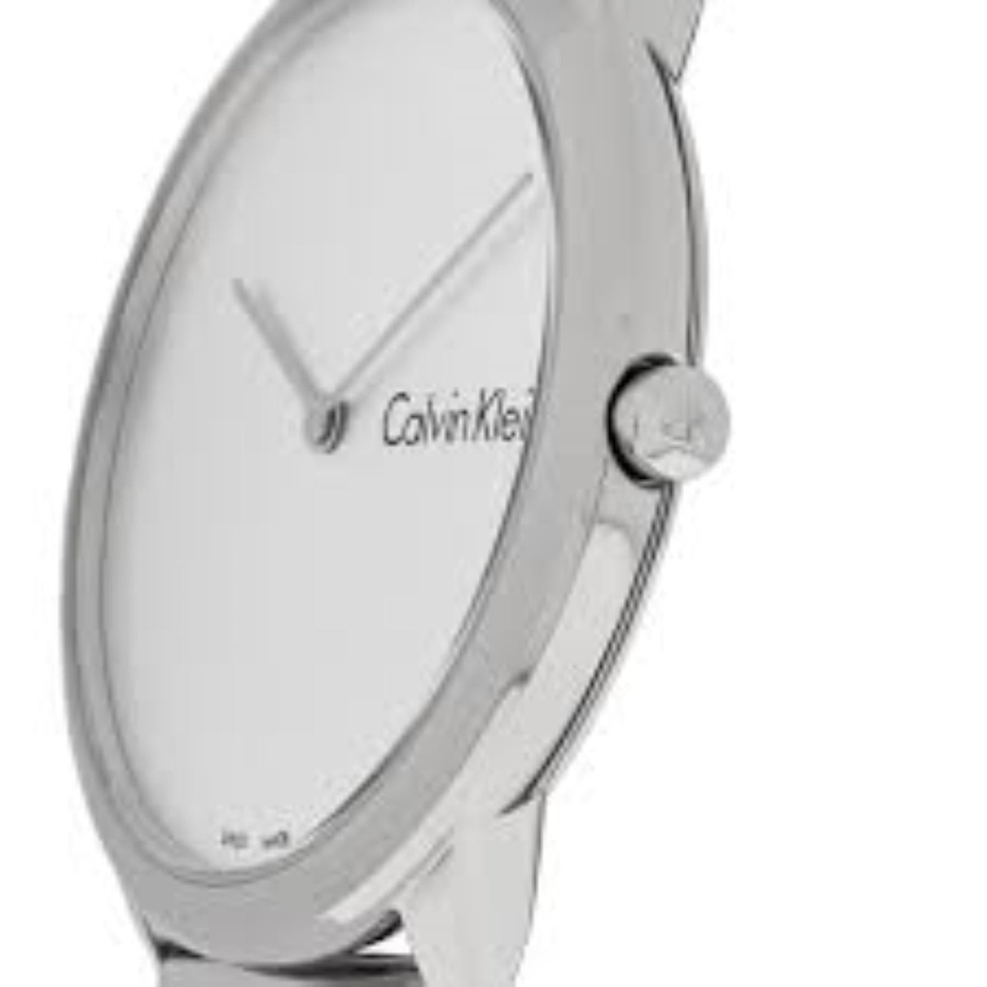  Shop Authentic Calvin Klein Minimal Silver Dial Silver Mesh Bracelet Watch for Men - K3M211Y6 - Luxxuri