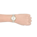  Shop Authentic Michael Kors Pyper Quartz Silver Dial White Leather Strap Watch For Women - MK2858 - Luxxuri