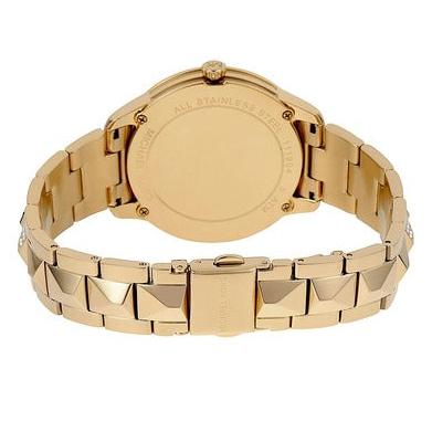  Shop Authentic Michael Kors Petite Runway Mercer Blue Dial Gold Steel Strap Watch For Women - MK6673 - Luxxuri