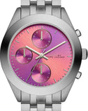  Shop Authentic Marc Jacobs Peeker Chronograph Pink Dial Silver Steel Strap Watch for Women - MBM3372 - Luxxuri