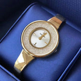  Shop Authentic Swarovski Crystalline Bracelet White Dial Gold Steel Strap Watch for Women - 5269253 - Luxxuri