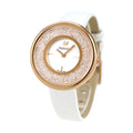  Shop Authentic Swarovski Crystalline Pure White Dial White Leather Strap Watch for Women - 5376083 - Luxxuri