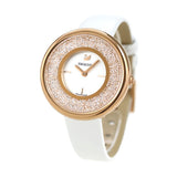  Shop Authentic Swarovski Crystalline Pure White Dial White Leather Strap Watch for Women - 5376083 - Luxxuri