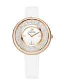  Shop Authentic Swarovski Crystalline Pure White Dial White Leather Strap Watch for Women - 5376083 - Luxxuri