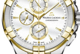  Shop Authentic Maurice Lacroix Aikon Chronograph White Dial Brown Leather Strap Watch For Men - AI1018-PVY11-132-1 - Luxxuri