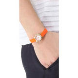  Shop Authentic Marc Jacobs Henry Dinky White Dial Orange Leather Strap Watch for Women - MBM1236 - Luxxuri