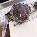  Shop Authentic Michael Kors Parker Chronograph Grey Dial Grey Steel Strap Watch For Women - MK6265 - Luxxuri