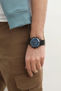  Shop Authentic Emporio Armani Aviator Chronograph Blue Dial Black Mesh Bracelet Watch For Men - AR11201 - Luxxuri
