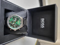  Shop Authentic Hugo Boss Pioneer Green Dial Silver Steel Strap Watch for Men - 1513868 - Luxxuri