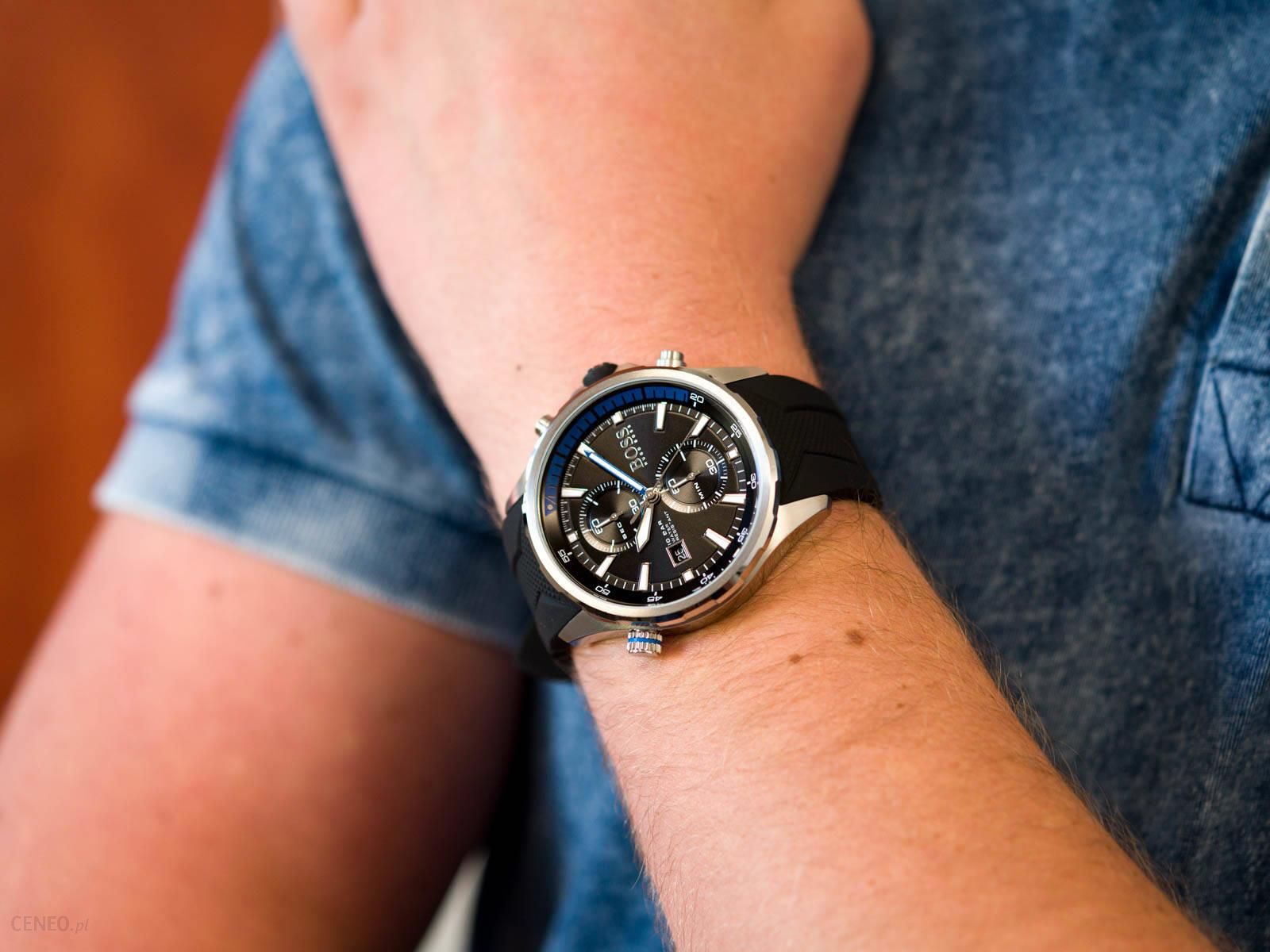  Shop Authentic Hugo Boss Globetrotter Black Dial Black Silicone Strap Watch for Men - 1513820 - Luxxuri