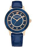  Shop Authentic Swarovski Octea Lux Blue Dial Blue Leather Strap Watch for Women - 5414413 - Luxxuri