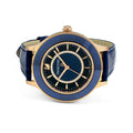  Shop Authentic Swarovski Octea Lux Blue Dial Blue Leather Strap Watch for Women - 5414413 - Luxxuri