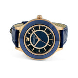  Shop Authentic Swarovski Octea Lux Blue Dial Blue Leather Strap Watch for Women - 5414413 - Luxxuri