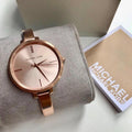  Shop Authentic Michael Kors Jaryn Rose Gold Dial Rose Gold Steel Strap Watch For Women - MK3547 - Luxxuri