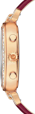  Shop Authentic Swarovski Era Journey Red Dial Red Leather Strap Watch for Women - 5416701 - Luxxuri