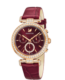  Shop Authentic Swarovski Era Journey Red Dial Red Leather Strap Watch for Women - 5416701 - Luxxuri