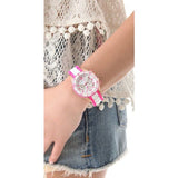  Shop Authentic Marc Jacobs Rock Chronograph White Dial Two Tone Silicone Strap Watch for Women - MBM2593 - Luxxuri