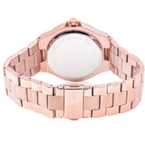  Shop Authentic Michael Kors Lennox Three-Hand Black Dial Rose Gold Steel Strap Watch For Women - MK7233 - Luxxuri