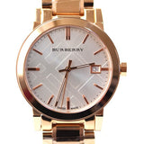  Shop Authentic Burberry The City White Dial Rose Gold Steel Strap Watch for Women - BU9004 - Luxxuri