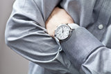  Shop Authentic Tissot PRC 200 Chronograph White Dial White Leather Strap Watch For Men - T055.417.16.017.00 - Luxxuri