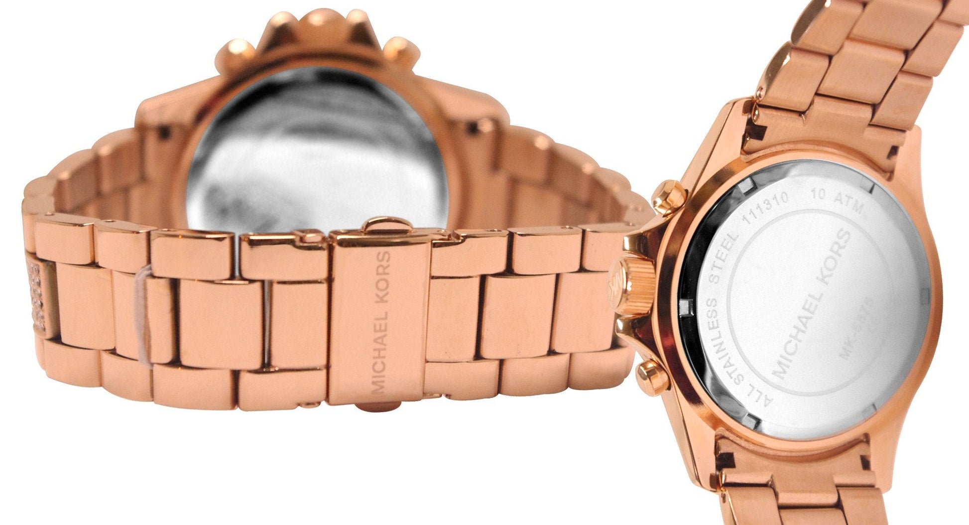  Shop Authentic Michael Kors Everest Chronograph Black Dial Rose Gold Steel Strap Watch For Women - MK5875 - Luxxuri