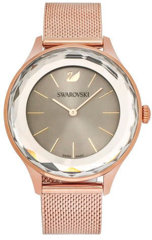  Shop Authentic Swarovski Octea Nova Grey Dial Gold Mesh Bracelet Watch for Women - 5451634 - Luxxuri