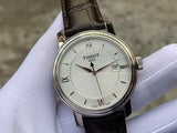  Shop Authentic Tissot T Classic Bridgeport Silver Dial Brown Leather Strap Watch For Men - T097.410.16.038.00 - Luxxuri
