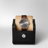 Shop Authentic IWC Portofino Automatic Grey Dial Brown Leather Strap Watch for Men - IW356511 - Luxxuri